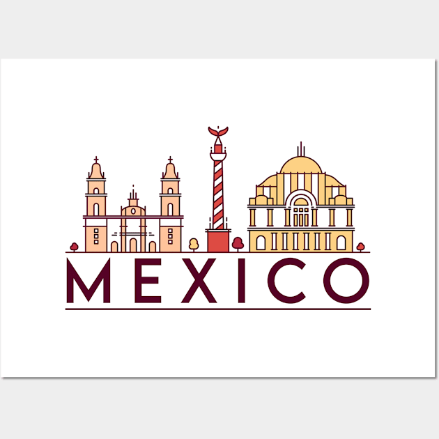 Mexico cityscape Wall Art by SerenityByAlex